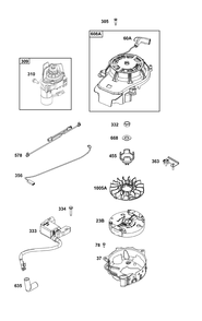 Part Location Diagram of 84004218 Briggs and Stratton Motor, Starter